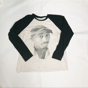 Vintage Tupac Baseball Sleeve T-Shirt 🔥